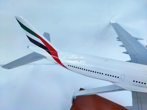 Model of Airbus A340-500 Emirates Airlines with detailed craftsmanship.